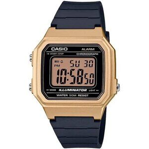 🆕Casio Men's Black Quartz Resin Strap 23.6 Casual Watch (Model: W-217HM-9AVCF)